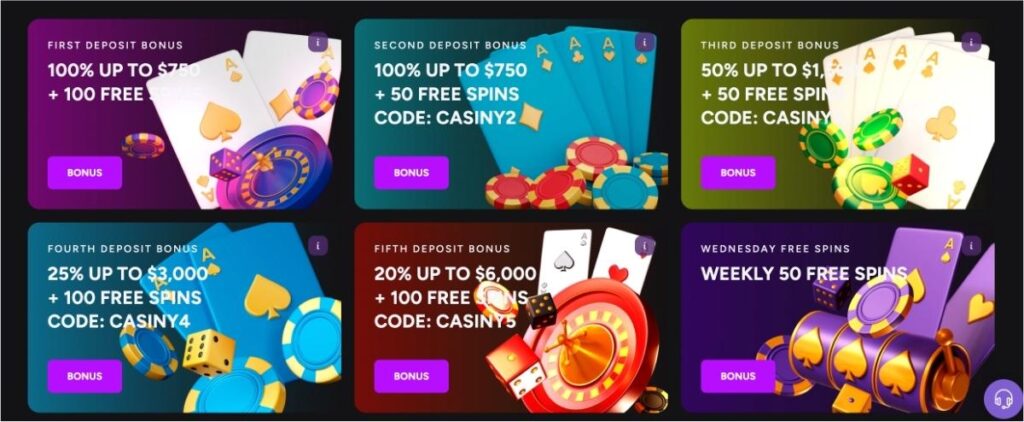 Exciting Offers at Casiny Casino No Deposit Bonus